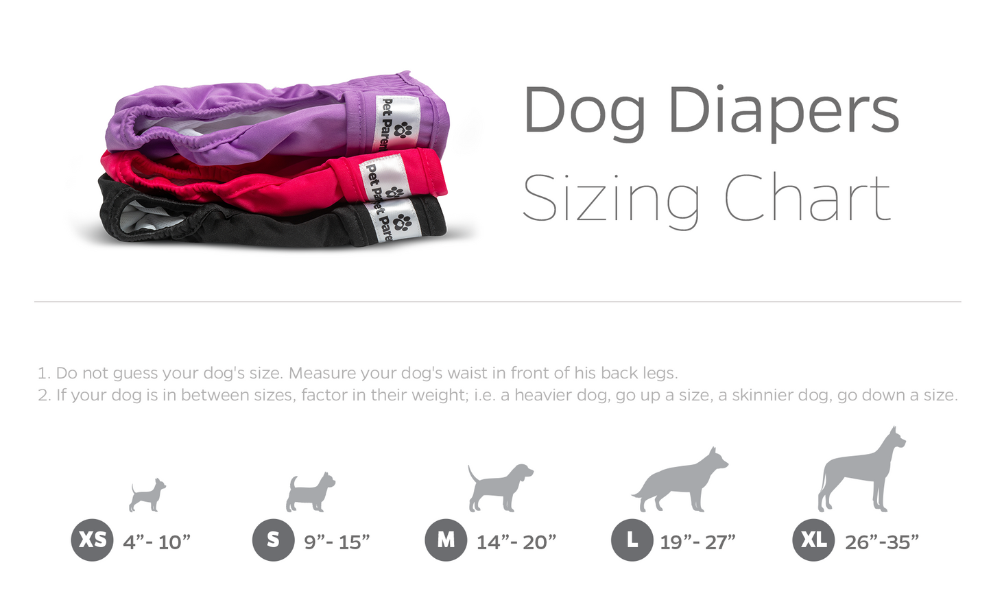 Dog Diapers (3-Pack) + Extendrs®