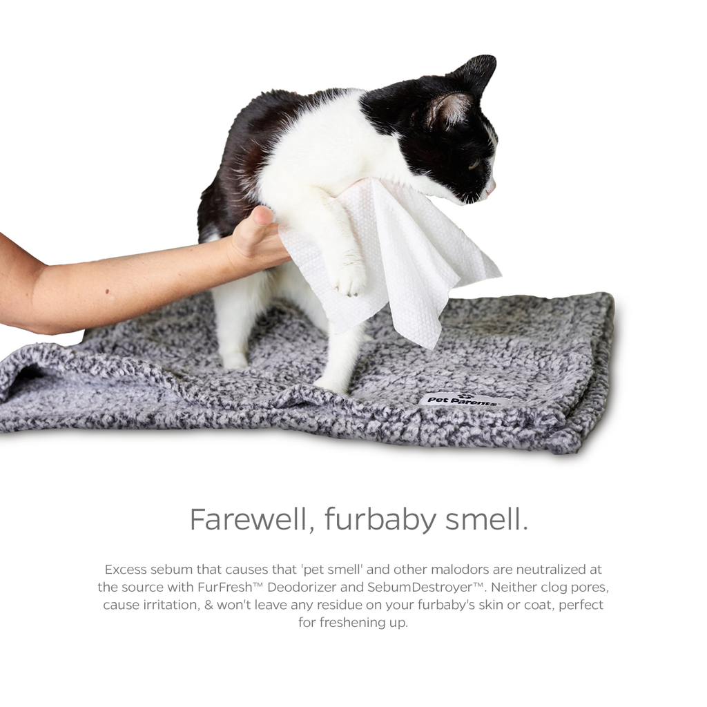 Pet WiPees™ Cat Wipes All Purpose Cat Grooming Wipes Cat Bathing Wipes