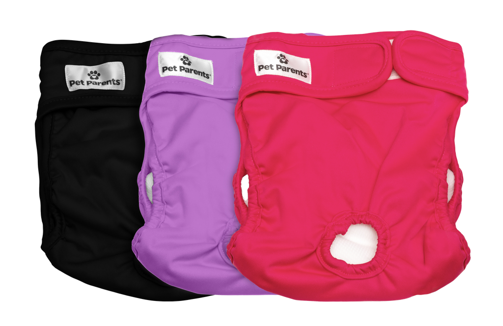 Premium Washable Cat Diapers (3Pack) Kitten Diapers Pet Parents®